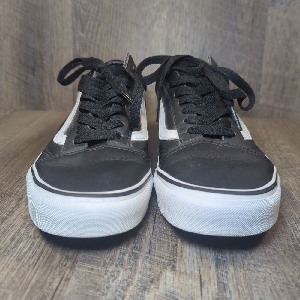Vans Old Skool Men's 7.5 Women's 9 Black White Low Top Skate Sneakers Classic - Picture 3 of 13